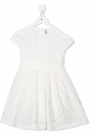 Il gufo Creased cotton midi dress