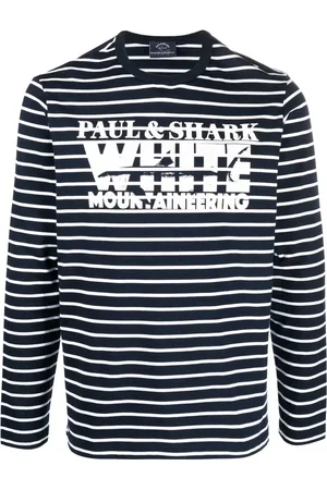 Paul & Shark Logo-print striped T-shirt