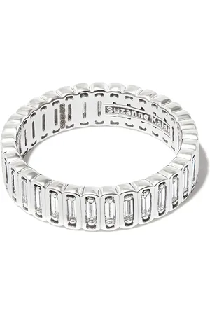 Suzanne Kalan 18kt white gold Inlay diamond eternity band ring