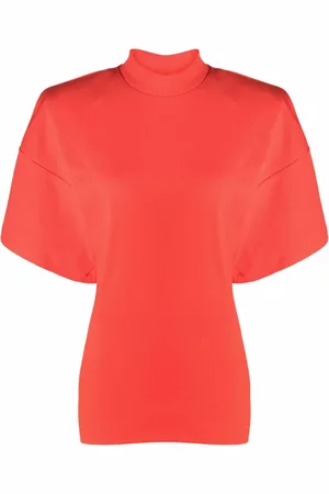 The Attico Mock-neck cotton top