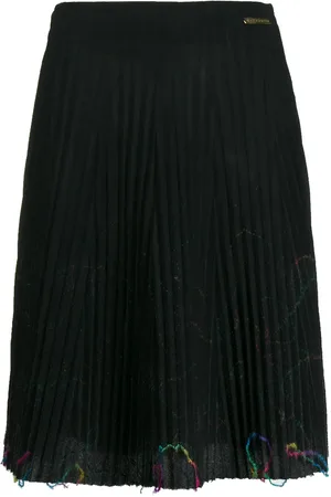 VERSACE 1990s thread embellishments pleated skirt
