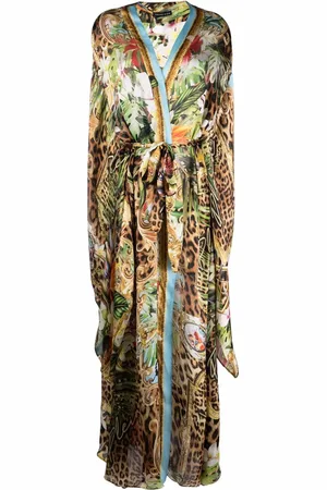 Philipp Plein Leopard-print kaftan
