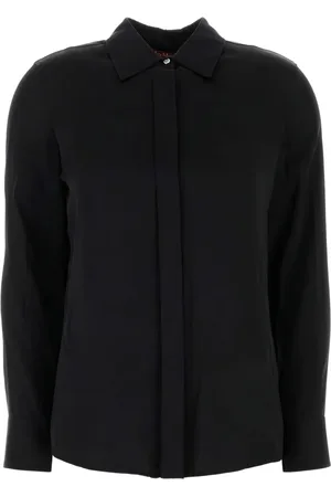 Max Mara Button-up long-sleeve shirt
