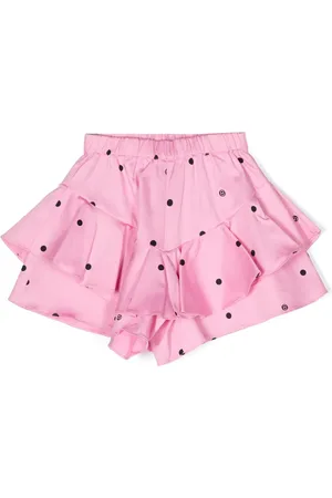 Twin-Set Polka-dot ruffled shorts