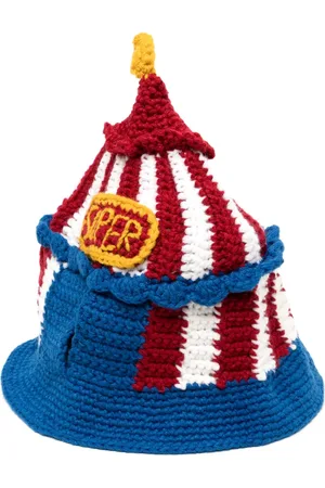 KIDSUPER STUDIOS Circus crochet bucket hat