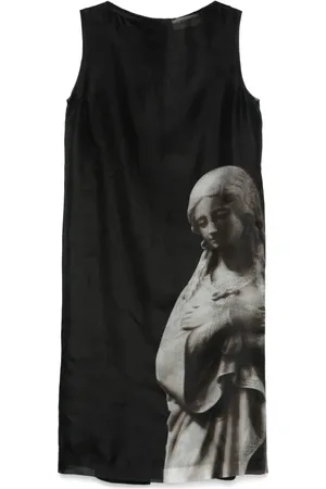 Fendi Roman statue-print midi dress