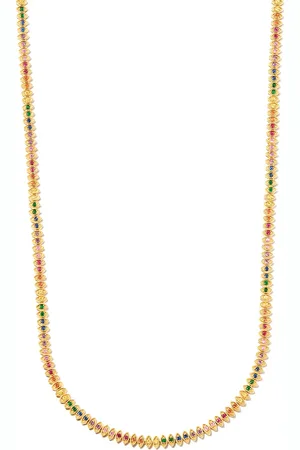 Sydney Evan 14kt yellow sapphire eternity necklace