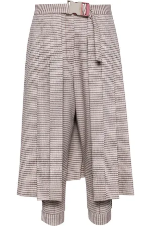Fendi Knife-pleat apron trousers
