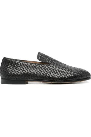 Premiata Interwoven leather slippers