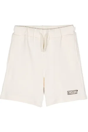 Msgm Rubberised-logo track shorts