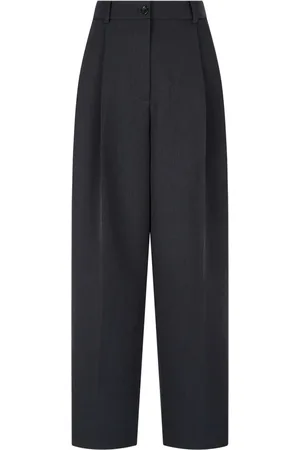 Studio Tomboy Pintuck-detail wide-leg trousers