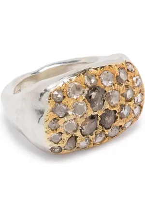 ROSA MARIA Sterling and yellow gold Nashka diamond ring