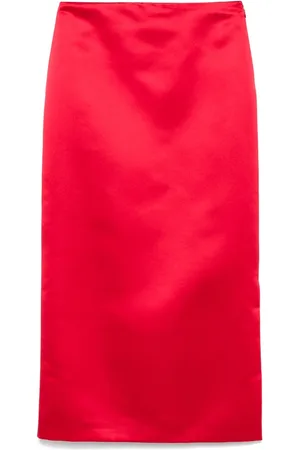VIVETTA Satin midi skirt