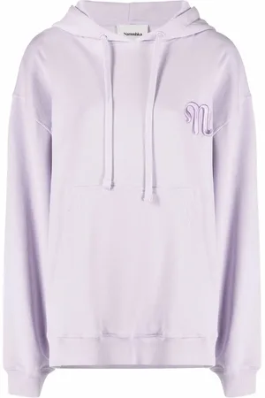Nanushka Logo-embroidered organic cotton hoodie