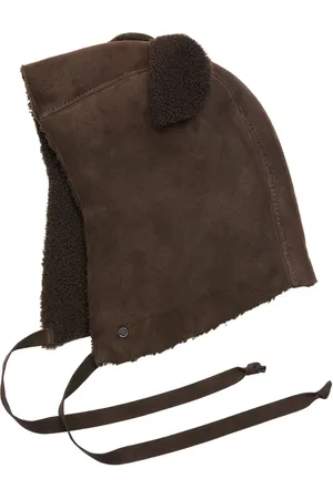 Le Mont St Michel Lara shearling hood with ears
