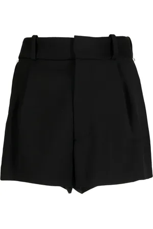 AREA Crystal-embellished cut-out shorts