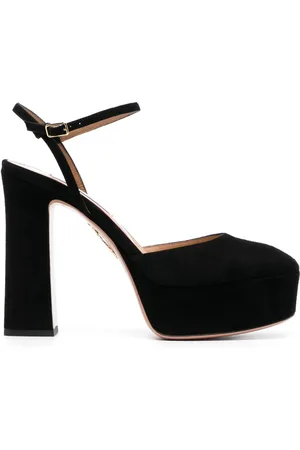 Aquazzura Groove 130mm leather pumps