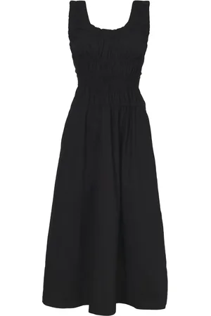 Proenza Schouler Gathered poplin midi dress