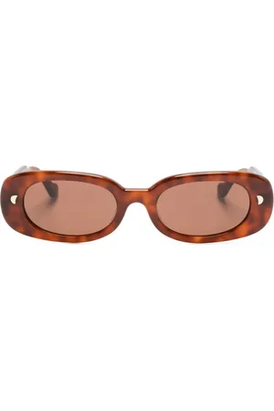 Nanushka Aliza oval-frame sunglasses