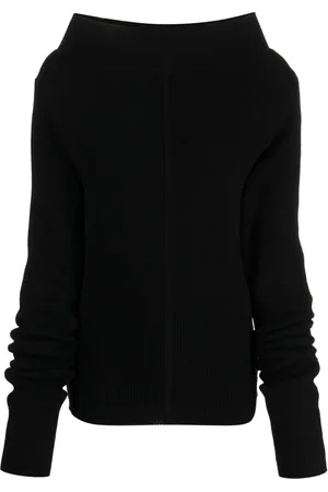 Rick Owens Vertical-seamed ribbed-knit jumper