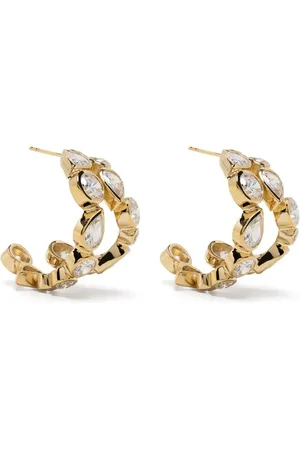 COMPLETEDWORKS Like Peas In a Pod IV crystal-embellished hoop earrings