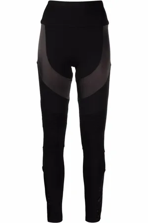 Philipp Plein Panelled cotton leggings
