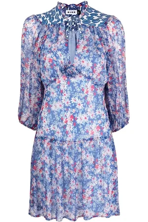 RIXO London Floral-print short dress