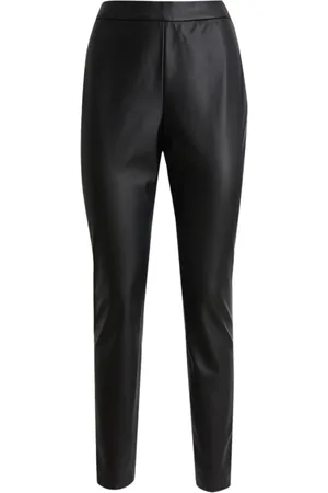 HUGO BOSS Faux-leather trousers