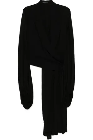 YOHJI YAMAMOTO Balloon-sleeves wrap blazer