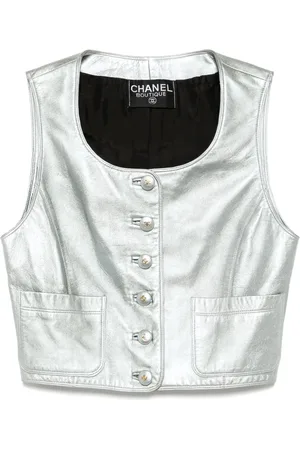 CHANEL 1990-2000s sleeveless jacket