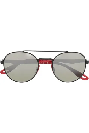 Ray-Ban Round-frame mirrored sunglasses