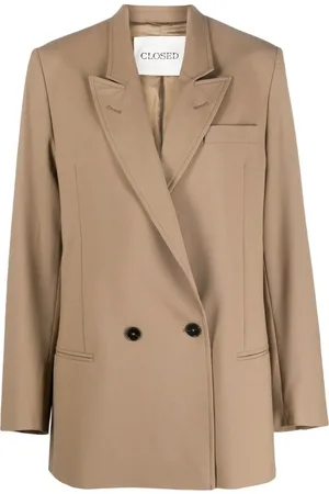 Closed Peak-lapels double-breasted blazer