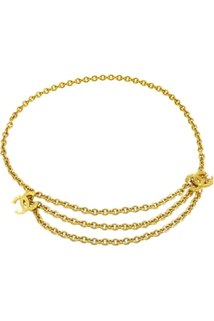 CHANEL 1990-2000s CC chain-link belt