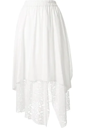 GOEN.J Overlay mesh lace skirt