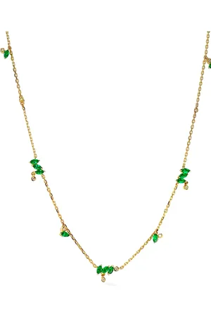 Lark & Berry 14kt yellow Veto Station emerald necklace