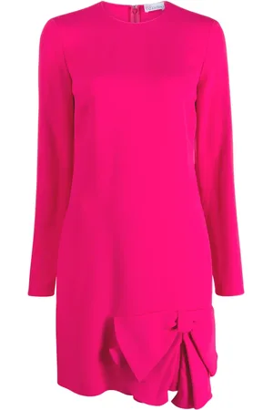 RED Valentino Bow applique long-sleeve minidress
