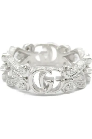 Gucci 2010s 18K white gold Flora diamond ring