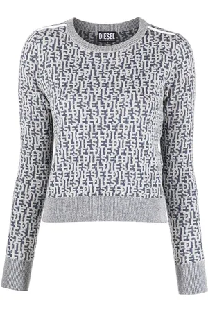 Diesel Logo-jacquard knitted jumper