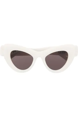 Balenciaga Cat-eye logo-print sunglasses