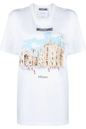 Moschino Illustration-print organic cotton T-shirt
