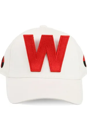 WALTER VAN BEIRENDONCK W embroidered cotton cap