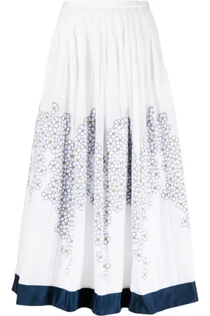 GEMY MAALOUF Floral-print A-line maxi skirt