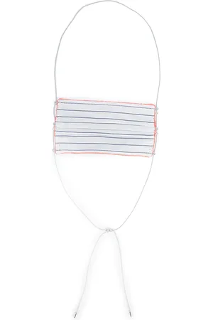 M. COHEN Stripe-print face mask