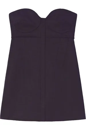 Proenza Schouler Patterned-jacquard bustier top