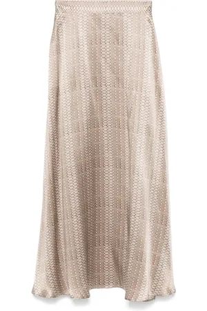 Kiton Geometric-pattern maxi skirt