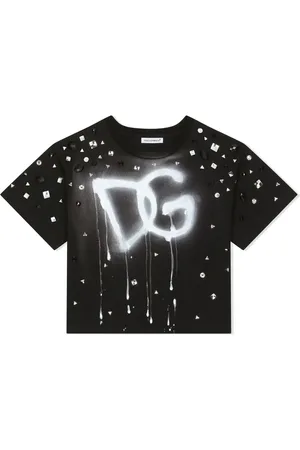 Dolce & Gabbana Embellished logo-print T-shirt