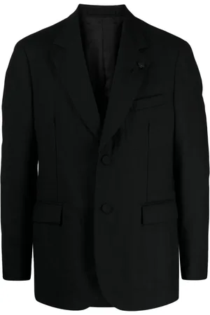 LARDINI Flower-charm single-breasted blazer