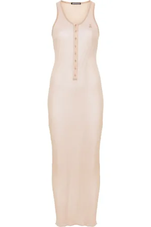 andre damo Fine-ribbed maxi dress