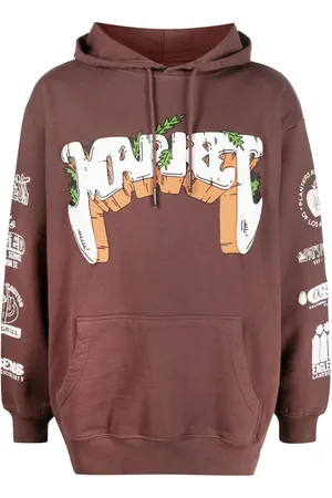 MARKET Graphic-print drawstring hoodie