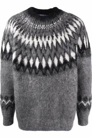 JUNYA WATANABE Geometric-print knitted jumper